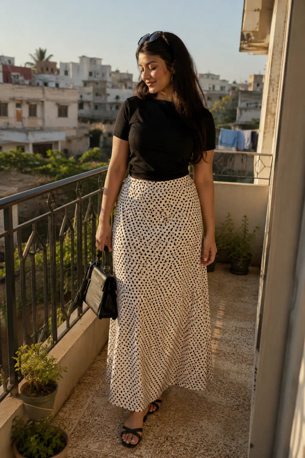 Ensemble Robe & Crop Top