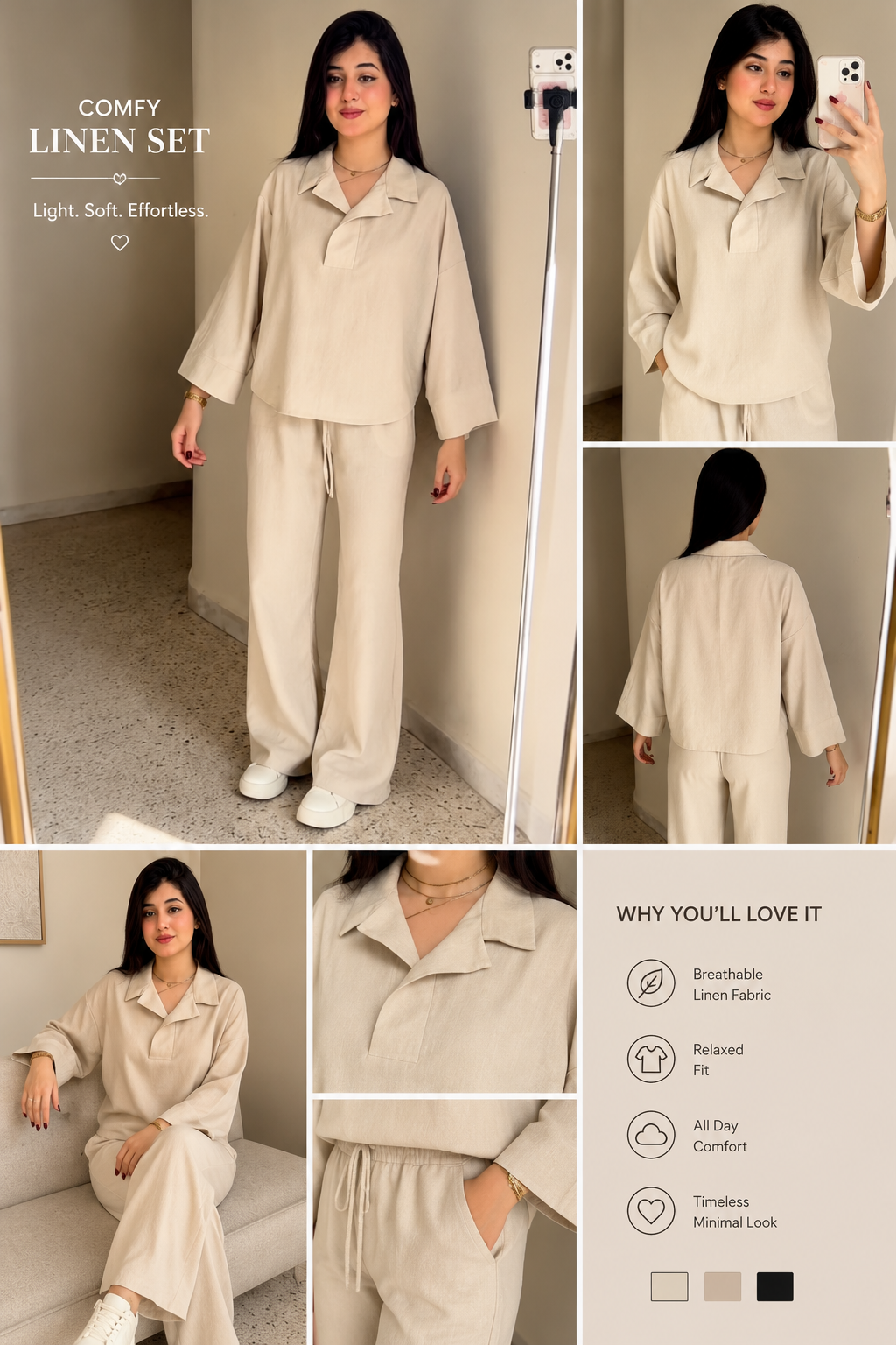 Linen Set Qamraya