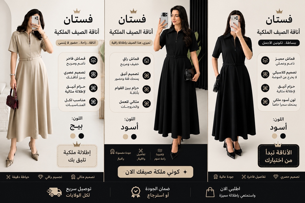 فستان أناقة الصيف الملكية✨